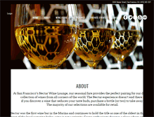 Tablet Screenshot of nectarwinelounge.com